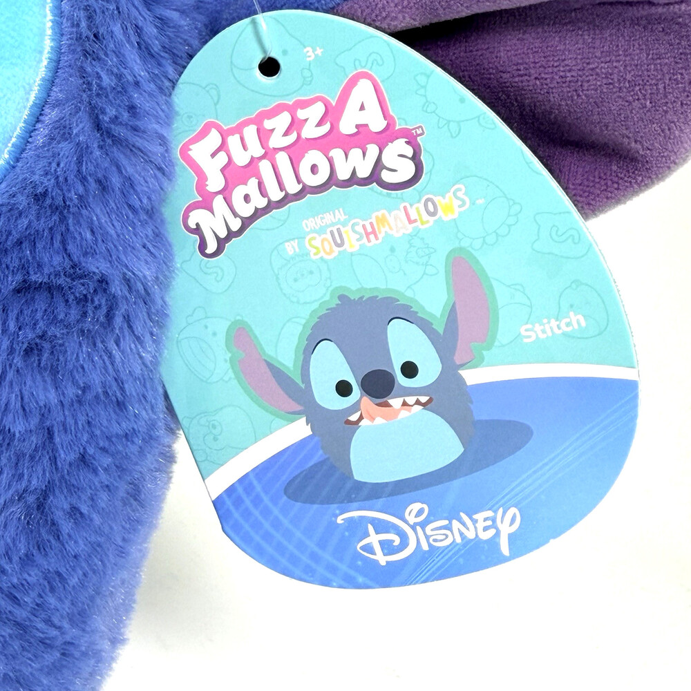 Squishmallows Disney Stitch Fuzz-A-Mallows 8" Plush Soft Stuffed Toy NWT - Picture 2 of 5